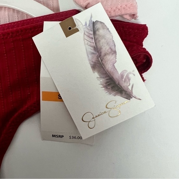 JESSICA SIMPSON Women’s Panties Sz Small Pkg/3 Ultra Flirty Thong Multi Colors - Picture 4 of 8